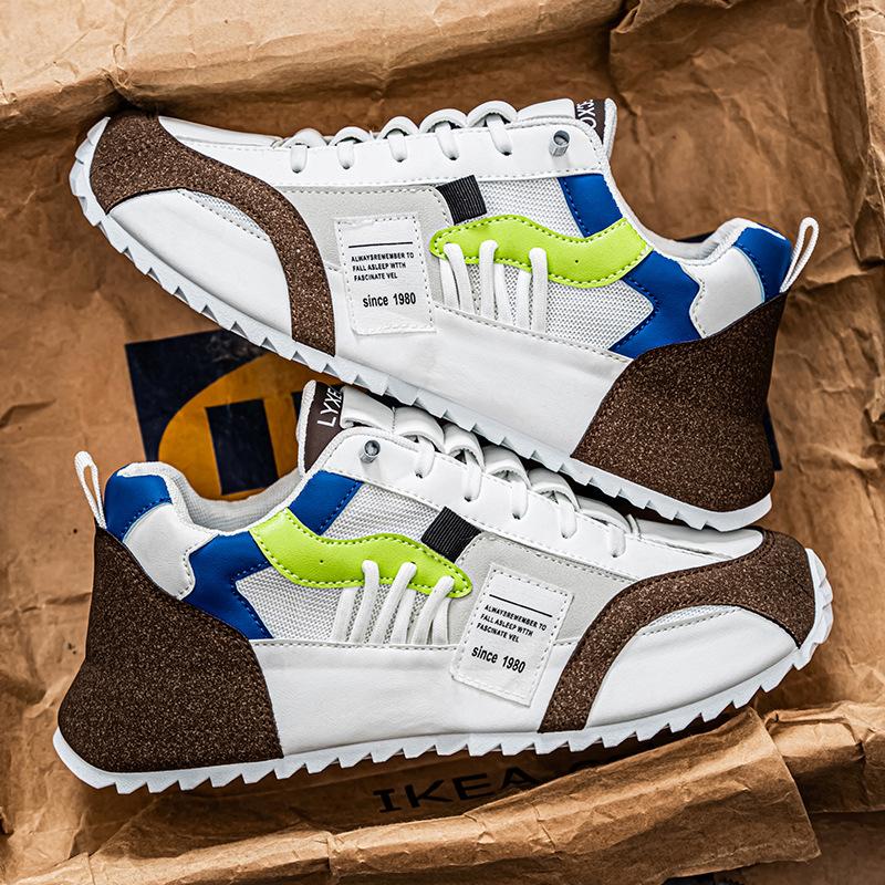 Новые мужские спортивные туфли большого размера 47 48, удобные дышащие повседневные туфли на шнуровке, туфли с круглым носком, кроссовки для мужчин, теннис