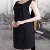 Водонепроницаемый бытовой фартук из канваса, кухонный фартук, стиль с нагрудником, комбинезон для выпечки, салонная парикмахерская