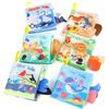 Набор тканевых книжек для малышей Baby Baby Tail 6 тематических животных Море, Земля и Воздух Книжка-ладошка Игрушки для раннего развития
