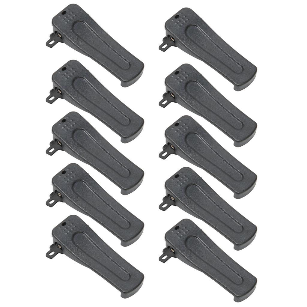 10pcs Radio Belt Clip Replacement Plastic 2 Way Walkie Talkie Belt Clip for Baofeng BF 666S BF 777S BF 888S T 200S