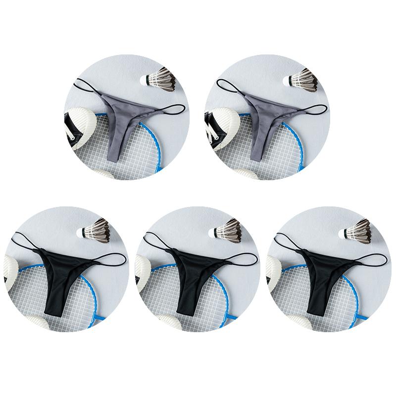 Женские стринги с низкой талией, 5 шт./компл., сексуальные бесшовные трусики с тонким ремешком, ультратонкие мягкие стринги, женское нижнее белье