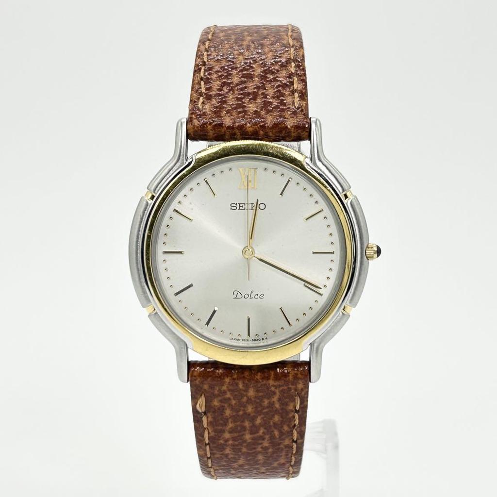 [USED] SEIKO DOLCE 5E31-6B30 Quartz Wristwatch