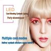 LED Luminous Flashing Eyelashes: Six-Mode Night Light False Lashes - Halloween Non-Grafting Style
