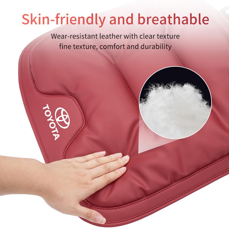 Для Toyota 2026 Горячие Колпаки на Колеса Автомобильная Бархатная Подушка Кожаная Дышащая Защитная Накидка на Спинку Сиденья Аксессуары Для Toyota Yaris Co