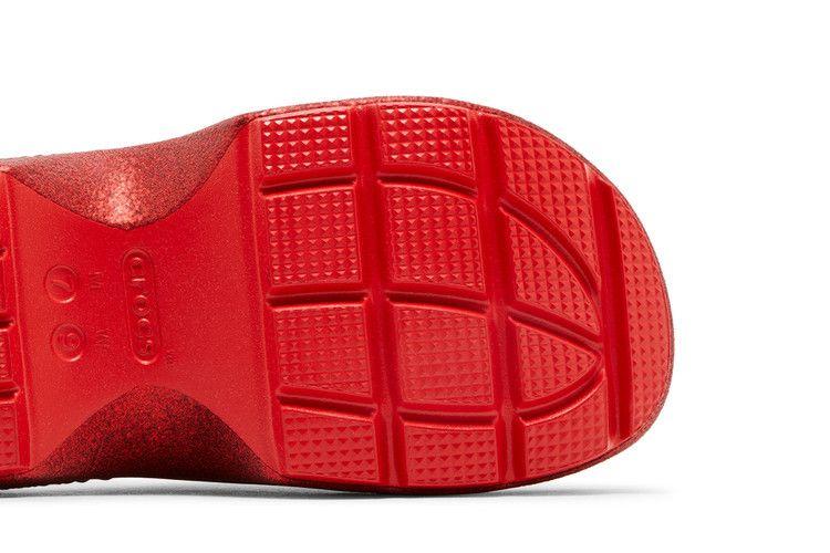 Men's Slides Crocs Stomp Slide Hello Kitty 50th Anniversary Red Glitter White/Red