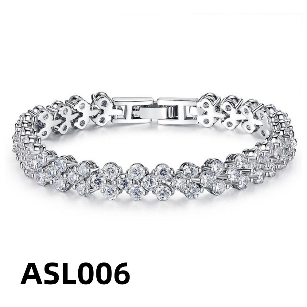 925 Sterling Silver Bracelet Inlaid with Aaaaa Love Zircon Ladies Fashion Birthday Party Wedding Valentine's Day Jewelry Gift
