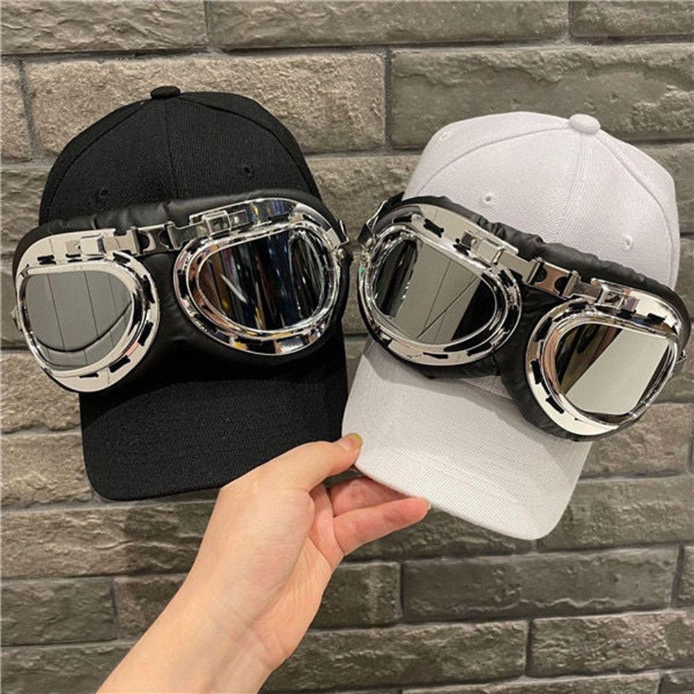 Vintage Baseball Cap With Sunglasses Washed Cap New Dad Hat Summer