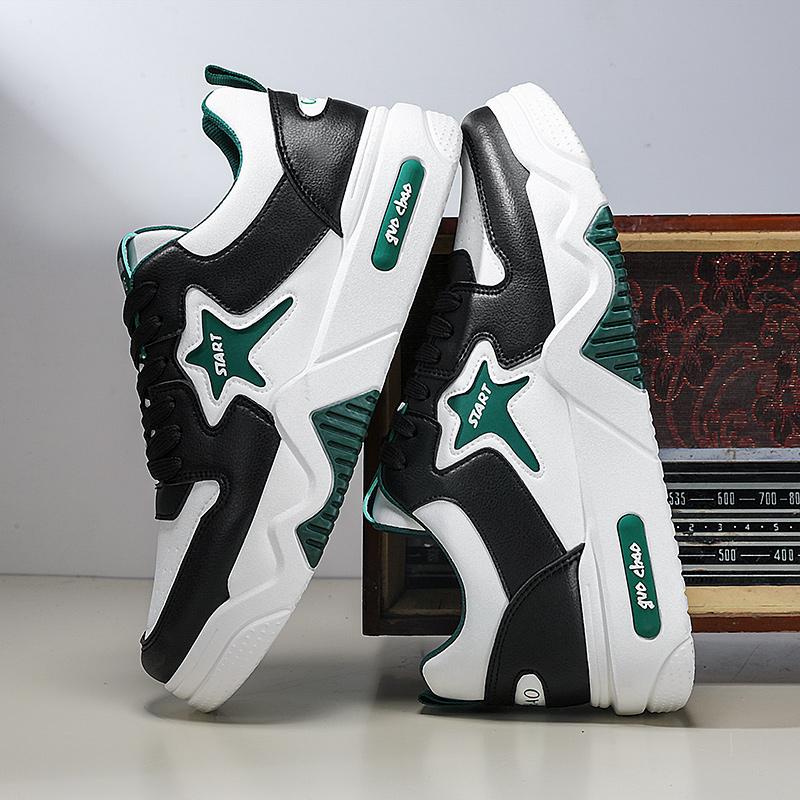 Men's Fashion Casual Low Top Skateboarding Shoes Boys Comfortable Sneakers Male Students Trending Soft Sole Classic Breathable Gym Non-slip