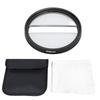 58mm Double Half Moon Special Effects Filter Double Glass Camera Center Split Diopter Lens Filter
