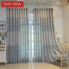 1 шт. серия Nuan в европейском стиле, современные синие ажурные жаккардовые удобные шторы для гостиной, спальни, домашнего декора