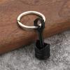 Unique Car Engine Piston Style Keychain Creative Metal Piston Model Keyring Keyfob Key Pendant  Car Trinkets Accessories Gifts
