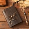 Vintage Leather Journal with Key - A5