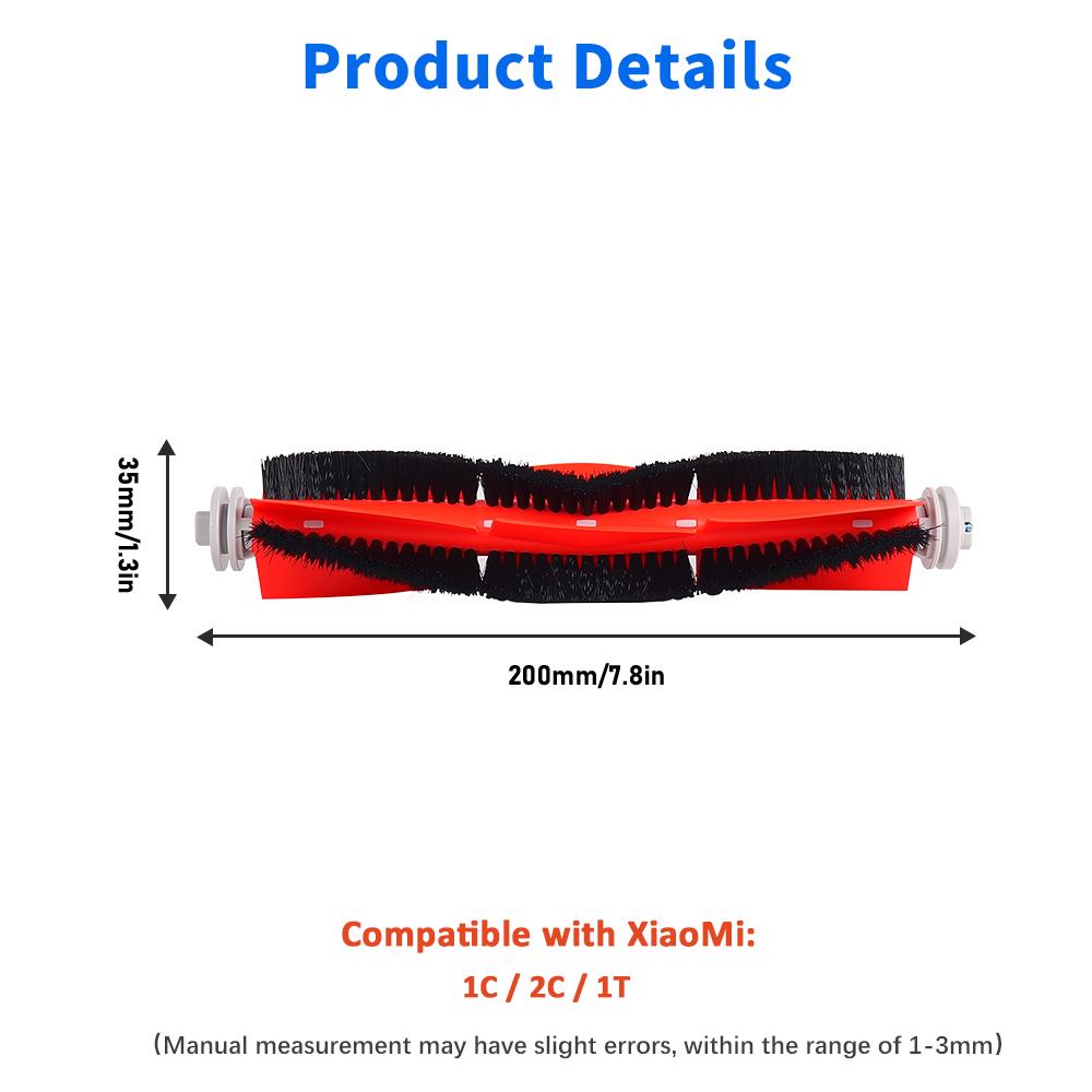 For Xiaomi MI Robot Vacuum Mop/Mop 2/Mop 2 Pro+ For Dreame F9 D9 Vacuum Cleaner Roller Brush Side Brush Spare Parts Replacement
