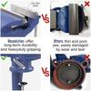 60mm 70mm 80mm Ragum Clamp Vice Swivel Base Table Vise Clamp Heavy Duty Woodworking Clamp Table Work Bench