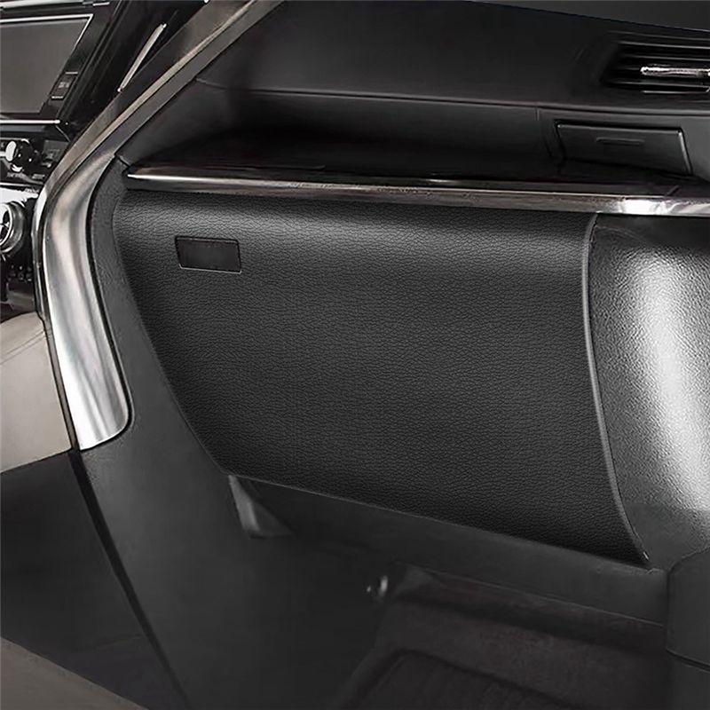 Authentic Car Leather Storage Glove Box Protector Pad Anti-Kick Pad Anti-Dirty Pad Mat Cover For Toyota Alphard 15-19