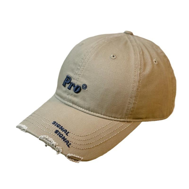 Новый стиль Корейская версия бейсболки для женщин Маленький жесткий верх Подчеркивающая лицо Стильная кепка с козырьком для большого лица и широкими полями