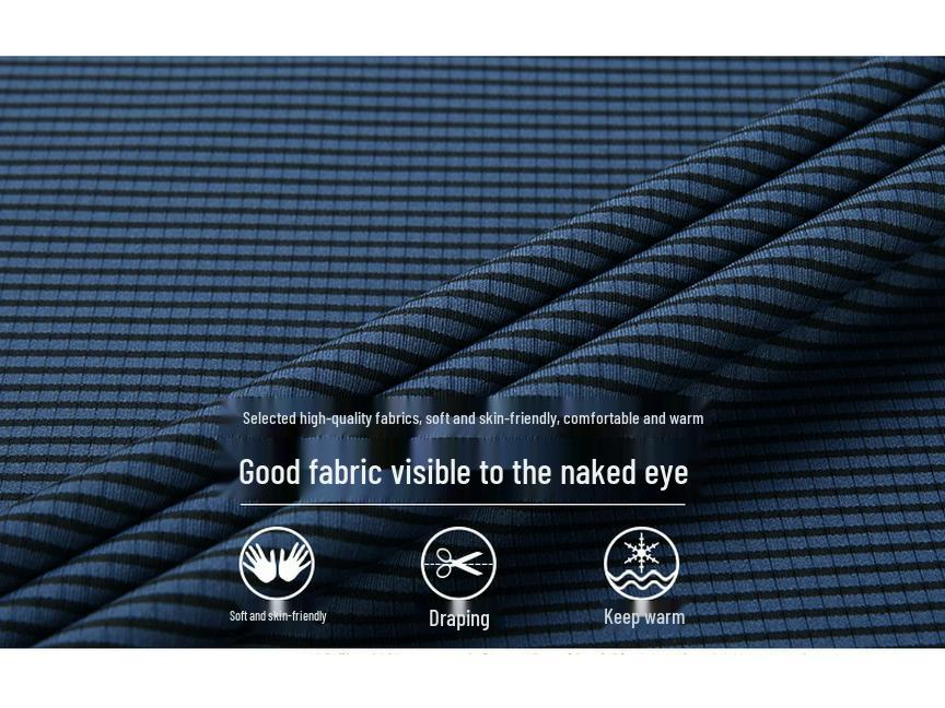 Мужской полосатый свитшот с длинным рукавом и круглым вырезом для весны и осени