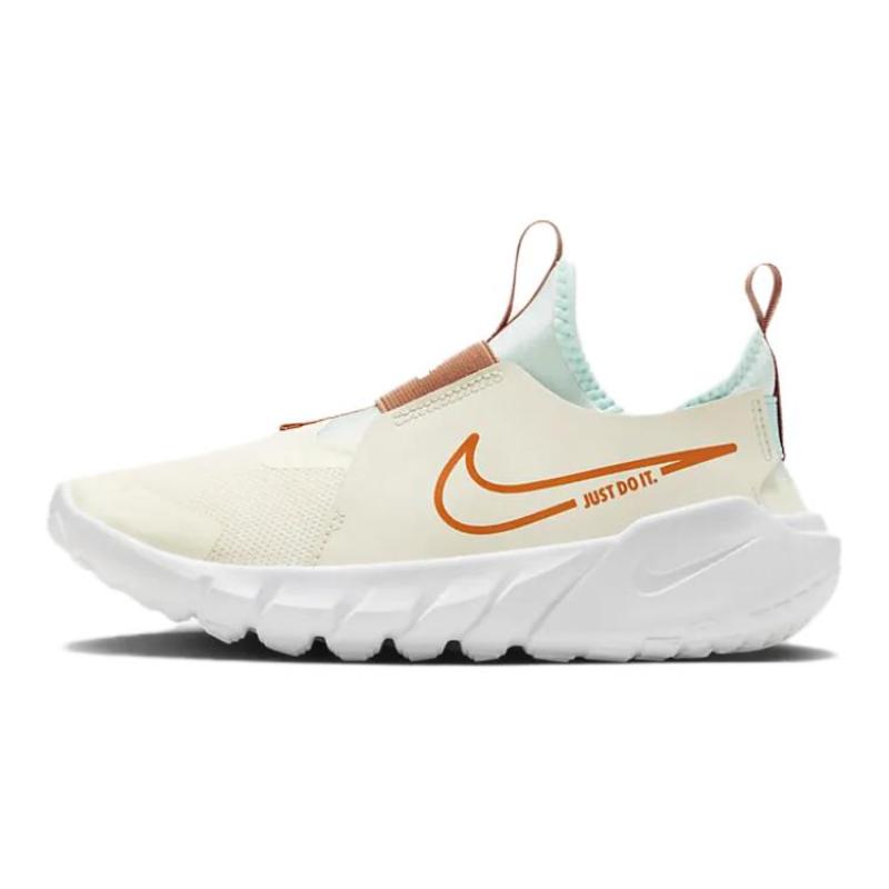 Nike Кроссовки для бега Flex Runner 2 с противоскользящей и износостойкой подошвой для детей, Белые, Коричневые, Оранжевые, Кроссовки FQ6865-181