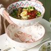 Large Ceramic Soup Bowl Pickled Cabbage Fish Chinese Household Large Bowl Three-dimensional Thickened Bowl Vegetable Bowl Fruit Bowl