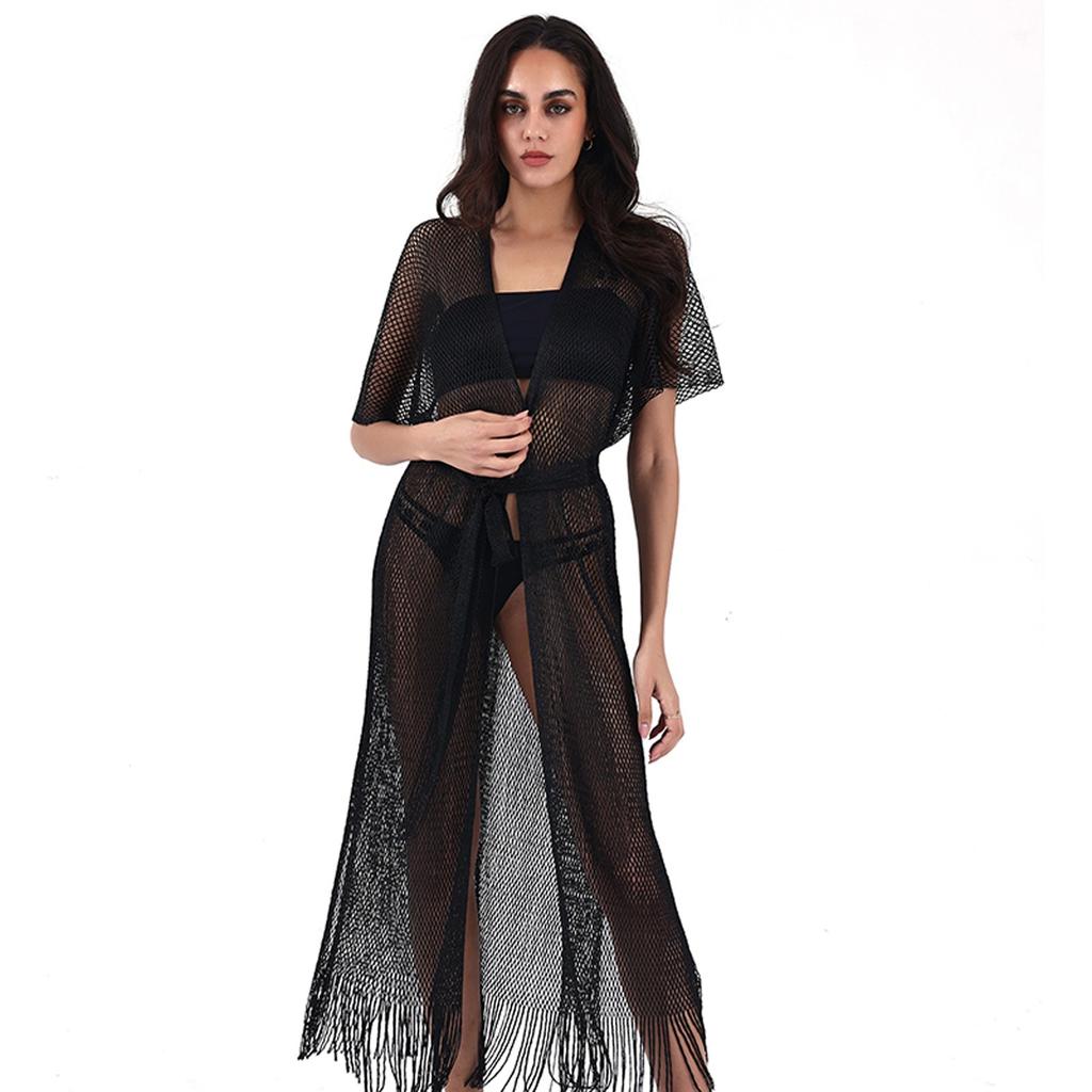 Женское модное пляжное однотонное свободное пляжное платье в стиле пэчворк с открытой спиной