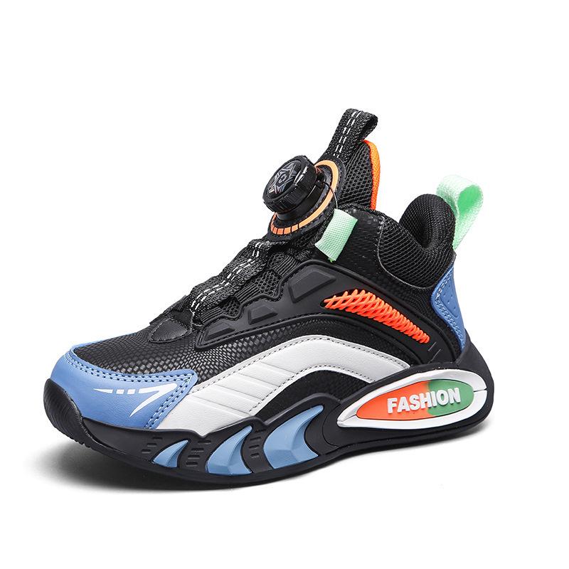 Детские баскетбольные кроссовки - Легкие, Средний/Большой размер, Кожа весна 2025, для мальчиков и девочек.