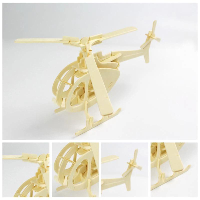3D DIY Деревянный Пазл Игрушка Серия Милитари Танк Модель Транспортного Средства Набор Креативный Сборный Образовательный Пазл Игрушки Подарки Для Детей