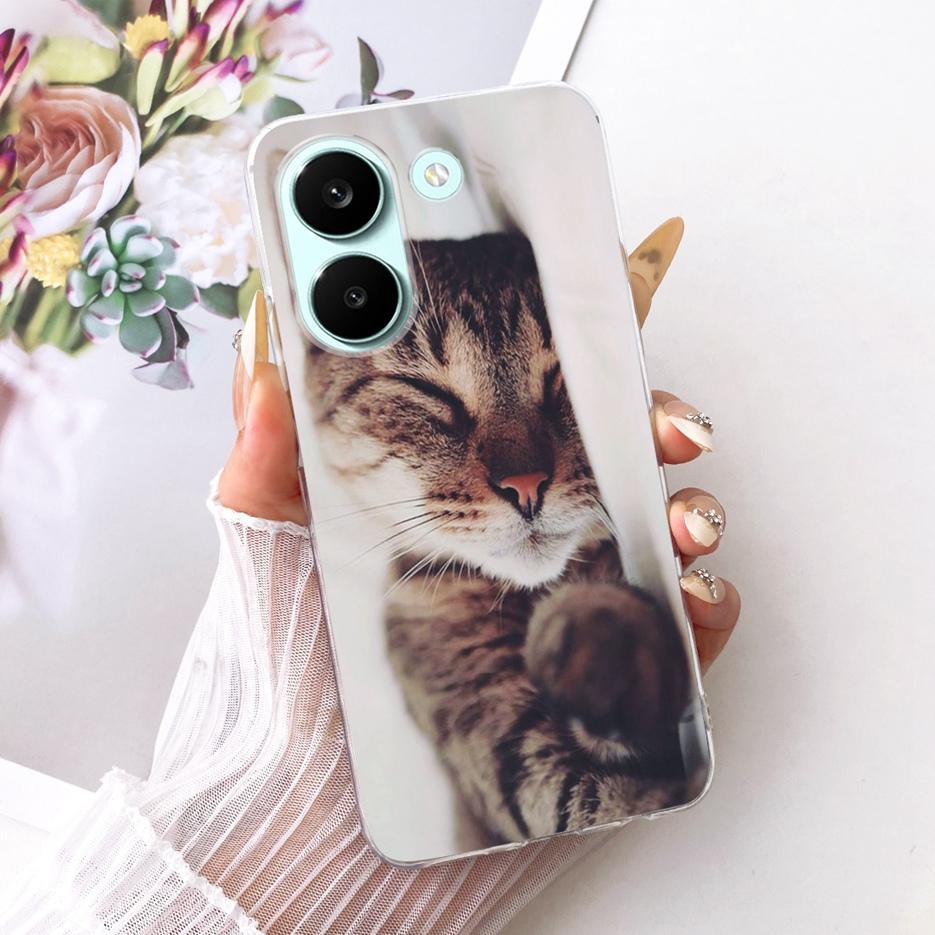 For Xiaomi Poco X8 Pro 5G Case Cute Cat Peacock Painted Cover Soft Slim Phone Case For Xiaomi Poco X8 Pro Max PocoX8 Pro 5G Bags