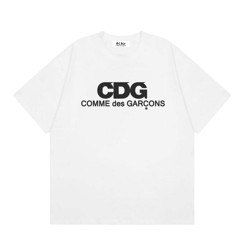 Cotton Short Sleeve T-Shirt With Heart Embroidery Couples Loose Fit Unisex Streetwear Tee
