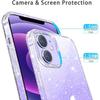 Прозрачный чехол для телефона с блестками для iPhone 17 Air 16 15 Pro Max 14 Plus 13 Mini 12 11 16 E Прозрачный женский/девичий мягкий чехол из ТПУ