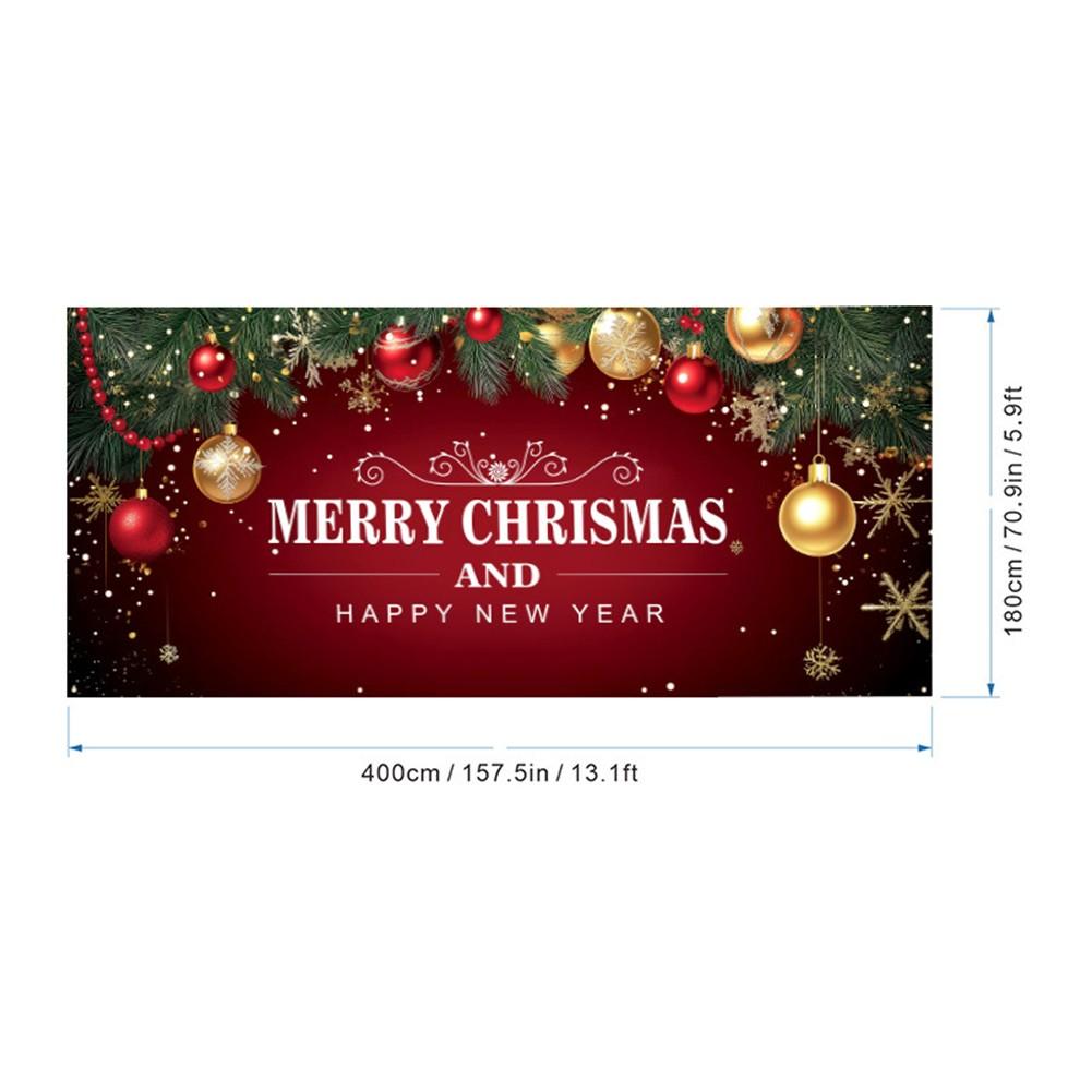 13.1x5.9ft Banner Christmas Garage Banner Festive Garage Decoration