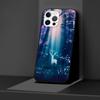 Черный чехол для iPhone 14 11 13 Pro Max 12 Mini XR 7 8 Plus SE 2020 XS 6 6S + чехол, мягкая сумка для мобильного телефона, чехол с изображением оленя, художественный постер
