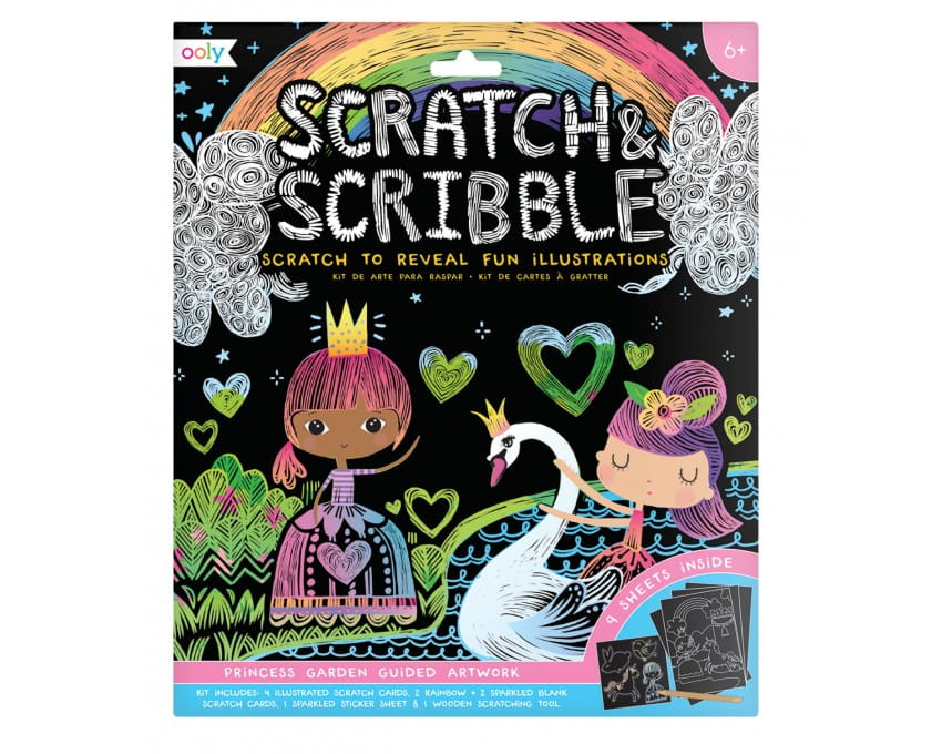 Ooly Scratch & Scribble - Princess Garden