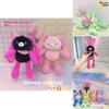 Jinnew Dopamine Pink Bunny Plush Keychain With Cute Doll For Bag Decor And Gift