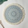 Romantic Bohemian Placemats Round Coaster Cotton Pad Heat Insulation Mat  Wedding Table Decor