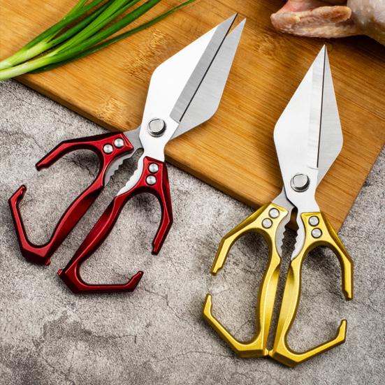 Кухонные ножницы из нержавеющей стали Сверхпрочные кухонные ножницы для мяса, рыбы, птицы Коммерческое кухонное оборудование