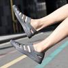 Fashion Casual Outdoor Sandals Split Leather Men Summer Vacation Beach Non-Slip Hollow Out Shoes Comfort Soft Sole Retro Style Sandals