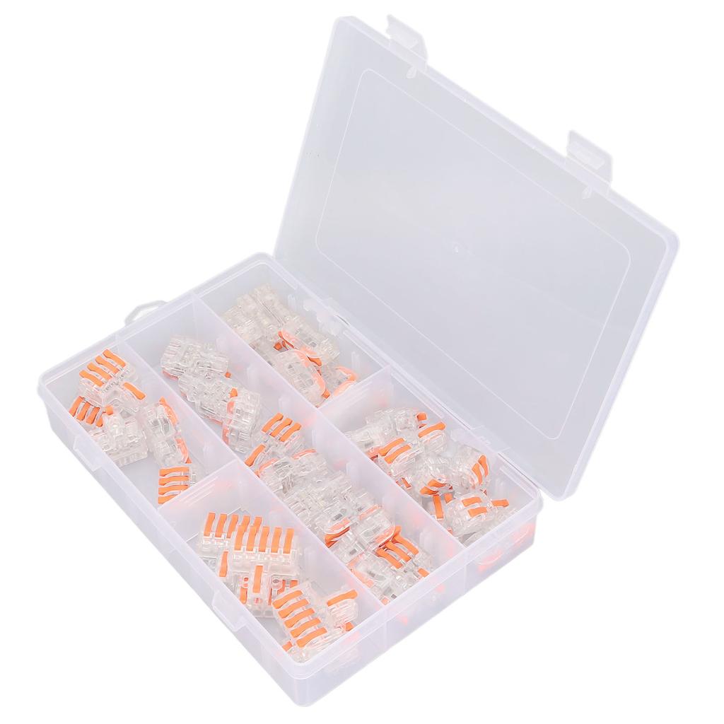 Набор из 40 шт. Сращивающие проволочные соединители PC Медь Компактный Быстрозажимной Соединитель для Домов