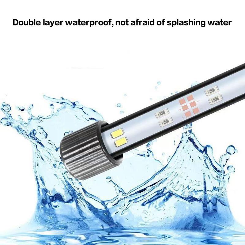17-47 см USB-штекер Аквариумный светильник Светодиодный Водонепроницаемый Свет для аквариума Подводное освещение Погружная лампа Лампа для роста растений 110 В