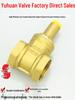 Brass All-Copper Triangle Gate Valve for DN15-DN50 Water Pipes