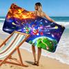 Bros Adventure Print Beach Towel, Large Soft Quick Dry Towel for Beach Camping Swimming