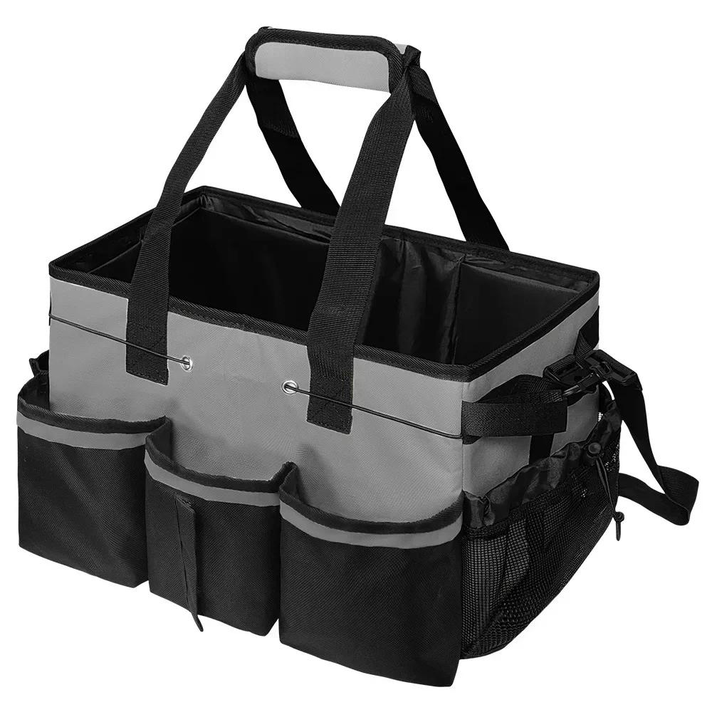 New Multifunctional Cleaning Tools Storage Bag Tool Bag Waterproof and Wear-Resistant Large Capacity Oxford Cloth Storage Bags