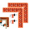 Corner Clamps, Woodworking Right Angle Clamps, L-Shaped Right Angle Fixing, 4-Piece Set, 6-Inch, Secure Clamps, Heavy-Duty, with Scale, Multi-Function