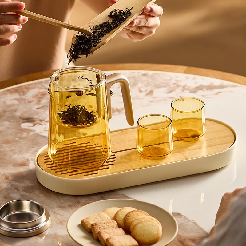 Visions Corning 3-Piece Glass Infuser Tea Set