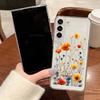 Роскошный Чехол для телефона с прозрачным силиконом и цветами для Samsung Galaxy S24 S23 S22 Ultra Plus A55 A54 A53 A35 A15 A25 S23 S21 FE Мягкая обложка