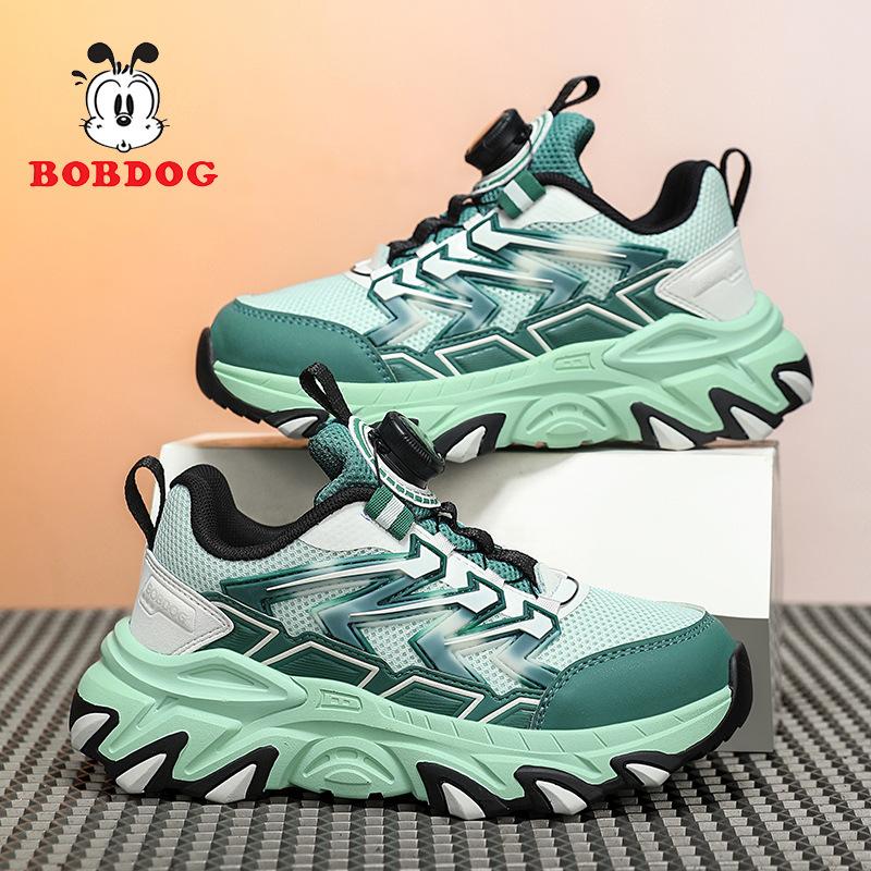 Babudou children's shoes, boys' sports shoes, breathable mesh, for older children, spring/autumn style, soft-soled children's running shoes