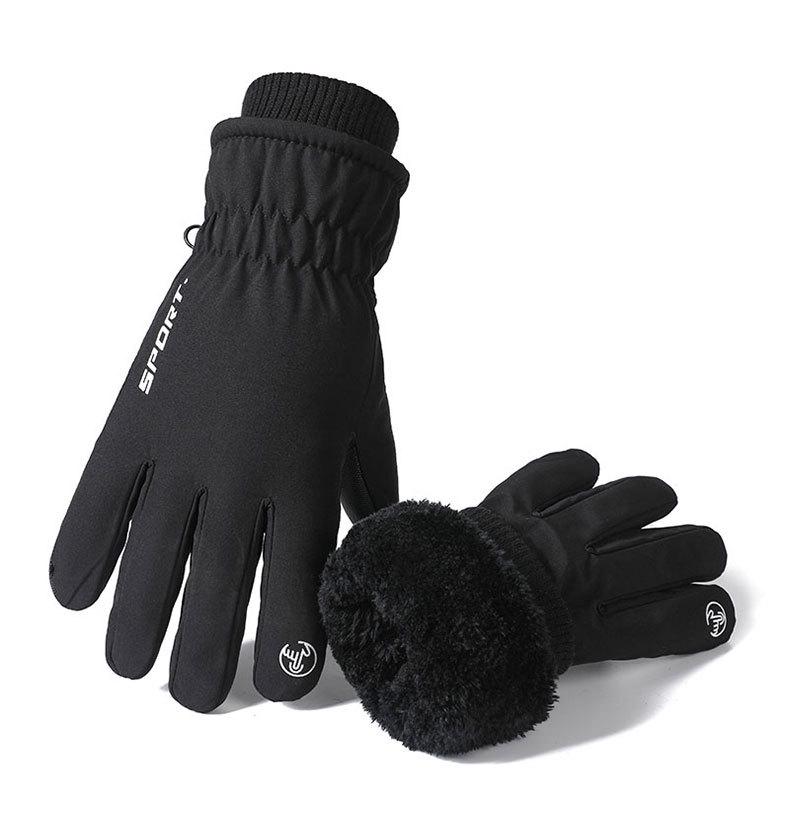H3 Men's Waterproof Winter Ski Gloves: Velvet-Lined, Non-Slip, Touchscreen, Warm for Outdoor Sports & Cycling