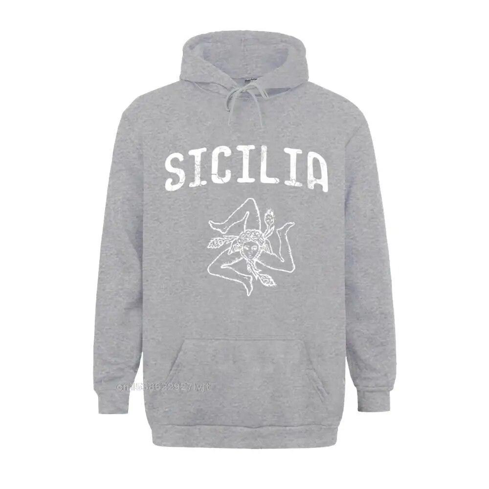 Sicilia Италия Sicily Sicilian Siciliano Italia Итальянская толстовка с длинными рукавами Удобные топы Толстовка Хлопок Толстовки унисекс Толстовка унисекс