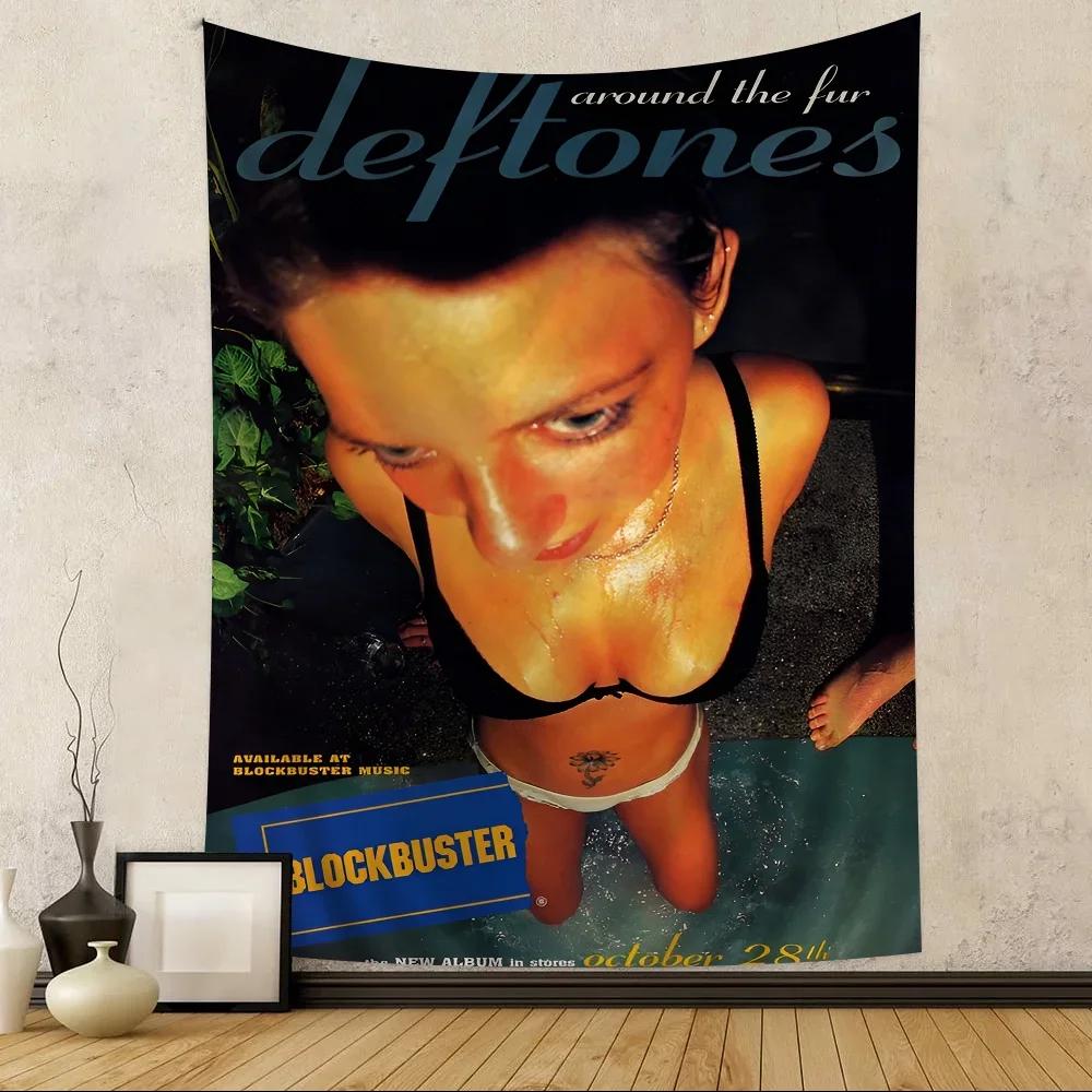 JIT Deftones Saturday Night Wrist Tapestry Music AlbumThemed Wall Decor Stylish Home Bedroom Music Room for Retro Rock Ambiance