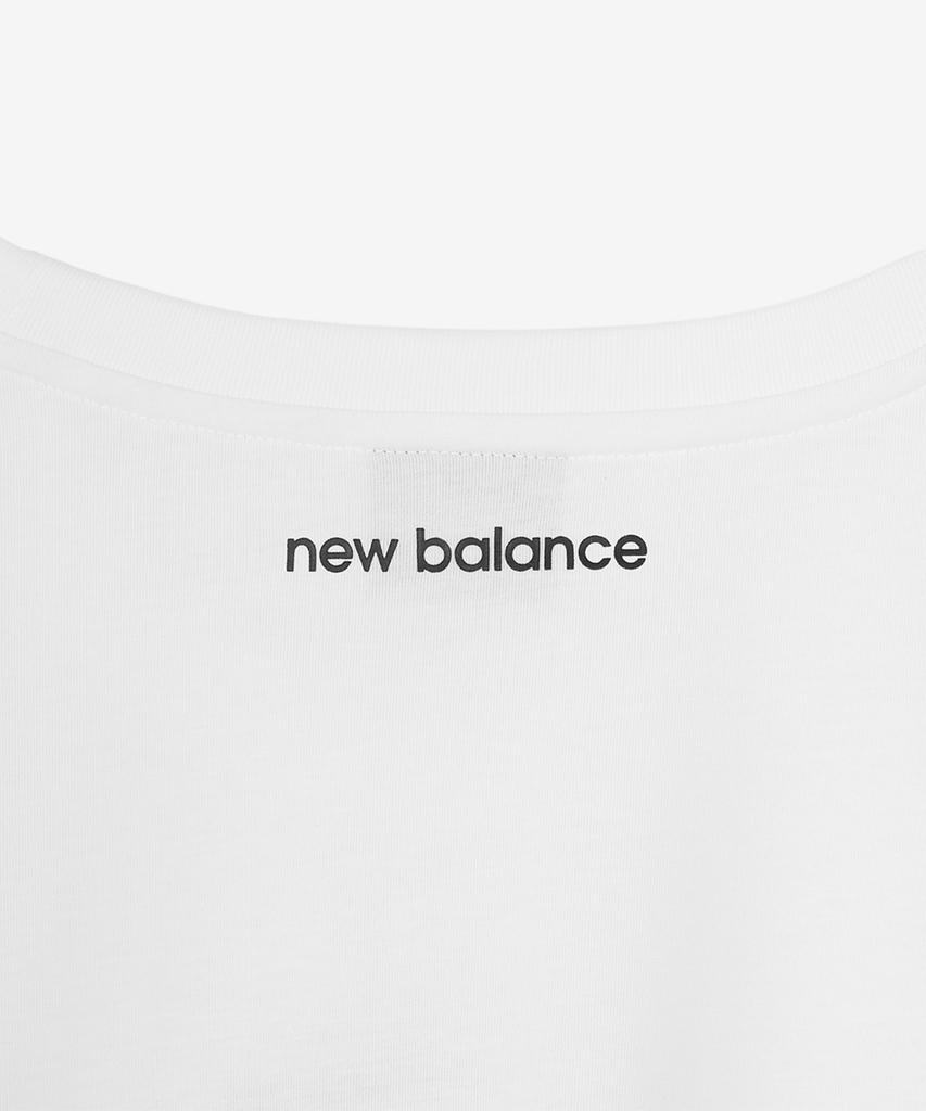 New Balance Nbnegco201 / Унисекс Essential Футболка с коротким рукавом и маленьким логотипом (белый)