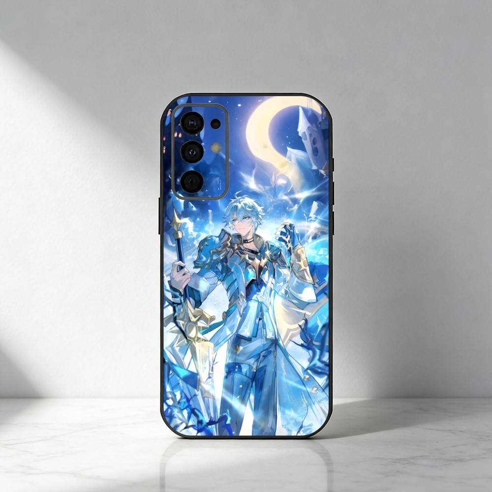 Чехол для телефона Flame Reaver P-Phainon Game Star Rail для Samsung S25, S24, S21, S22, S23, S20, Ultra, S26, Plus, Fe, Note, 5G Черный